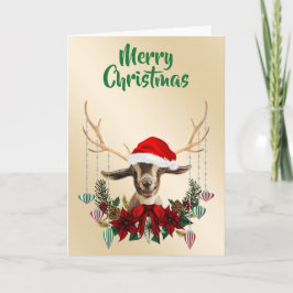 Festive jul Toggenburg Goat Kid Kort