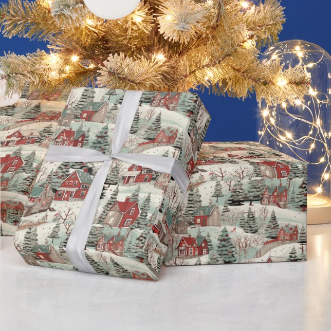 Festive jul Winter-scen Presentpapper (Helgdagar)