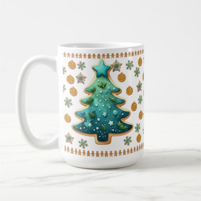 Festive Julgran Cookie Mugg (Vänster)