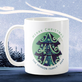 Festive Julgran Family Namn Kaffemugg