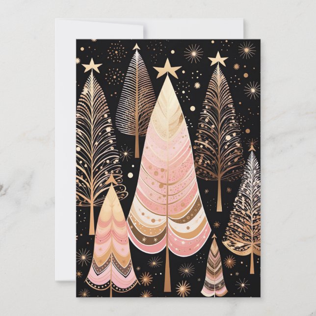 Festive Julgran Greeting Card Julkort (Framsida)