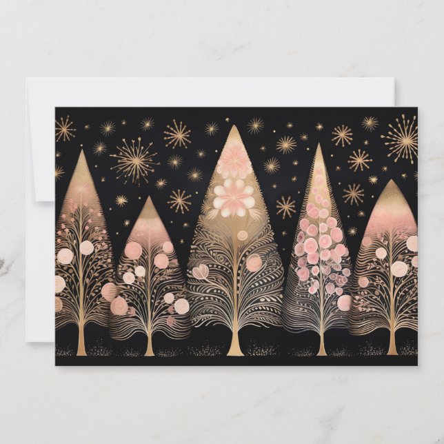 Festive Julgran Greeting Card Julkort (Framsida)