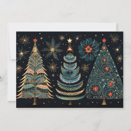 Festive Julgran Greeting Card Julkort