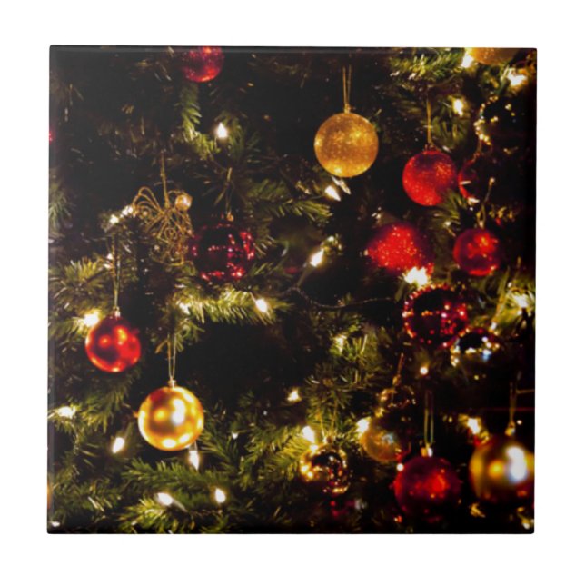 Festive Julgran Kakelplatta (Framsidan)
