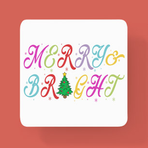 Festive Julgran med god färg Underlägg Papper Kvadrat