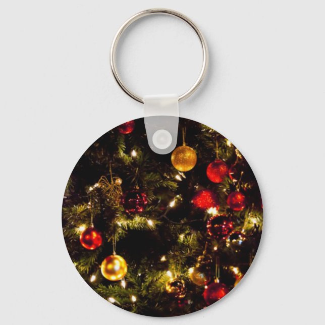 Festive Julgran Nyckelring (Framsida)
