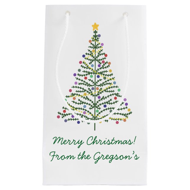 Festive Julgran personalize med Namn (Framsidan)