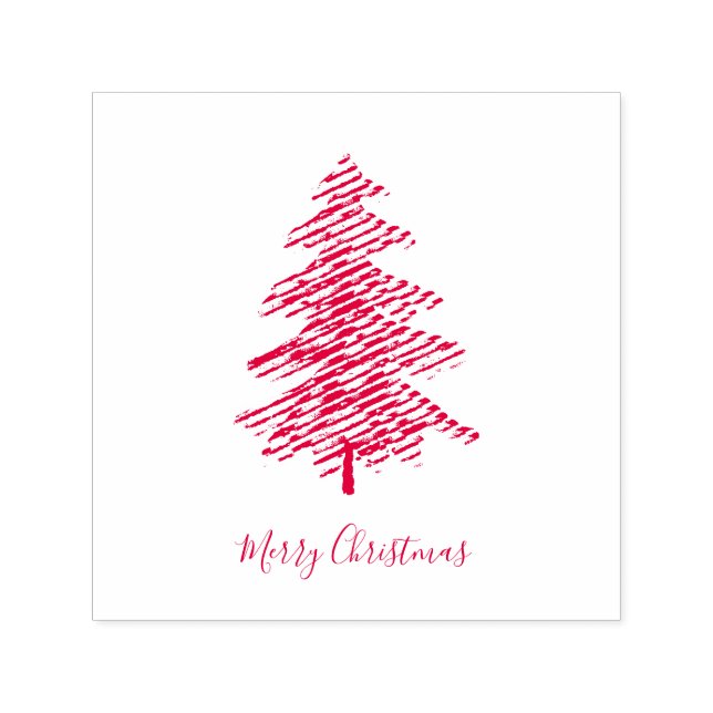 Festive Julgran Självfärgande Stämpel (Design)