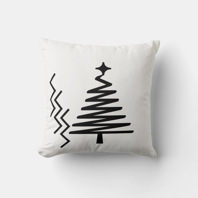 "Festive Julgran Square Pillow" Kudde (Framsida)