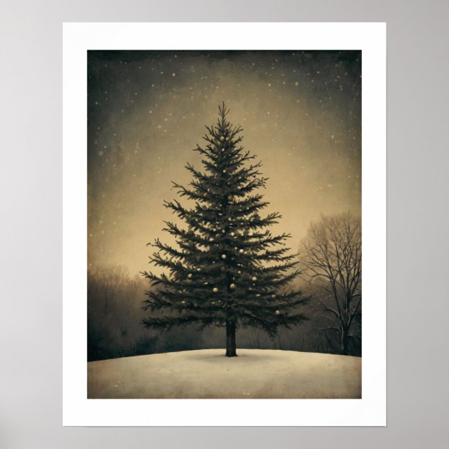 Festive Julgran Wall Art Art Poster (Framsidan)