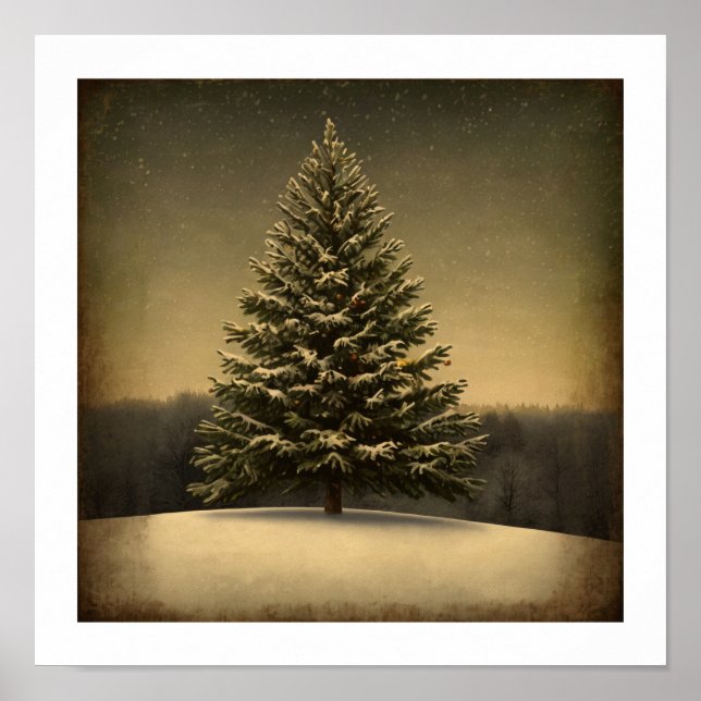 Festive Julgran Wall Art Art Poster (Framsidan)