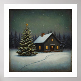 Festive Julgran Wall Art Art Poster