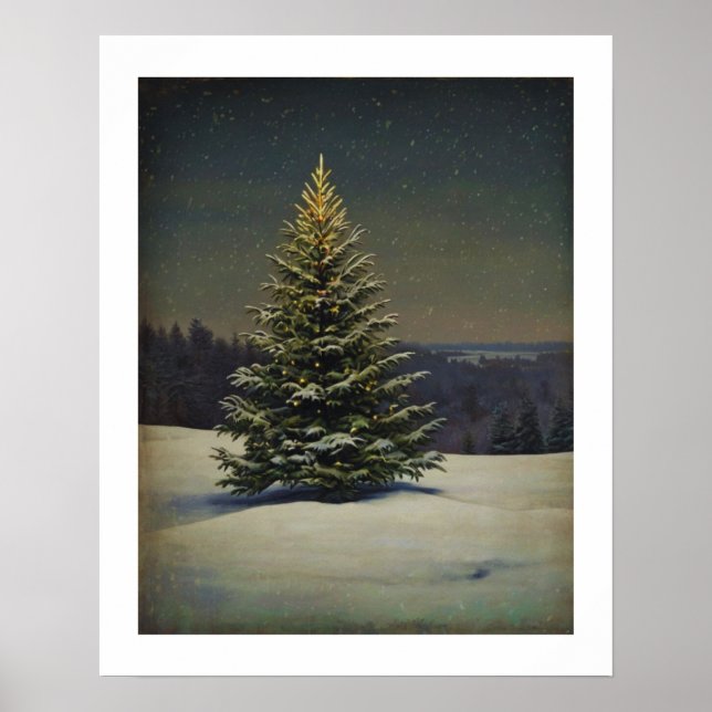 Festive Julgran Wall Art Art Poster (Framsidan)