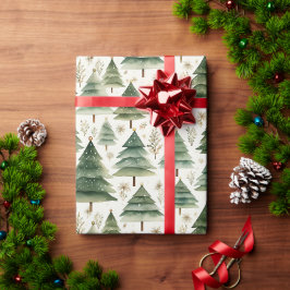 Festive Julgran Wrapping Papper Presentpapper