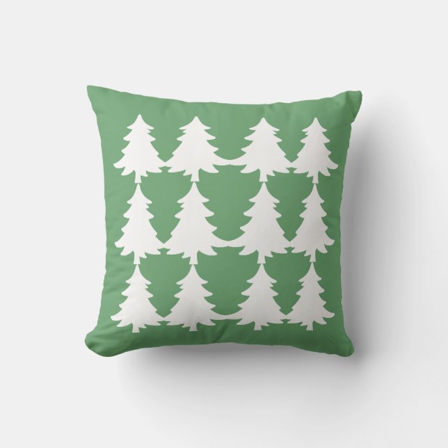 Festive Julgranar accent Pillow Kudde (Framsida)