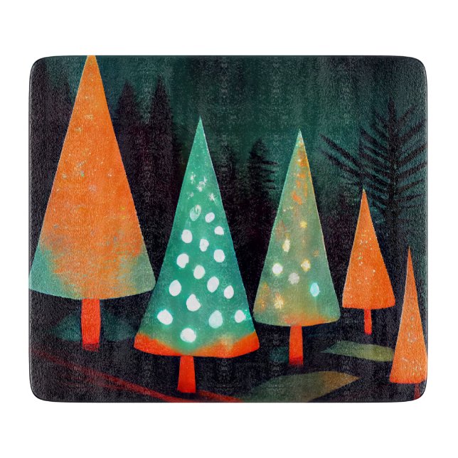 Festive Julgranar i skogen (Framsidan)