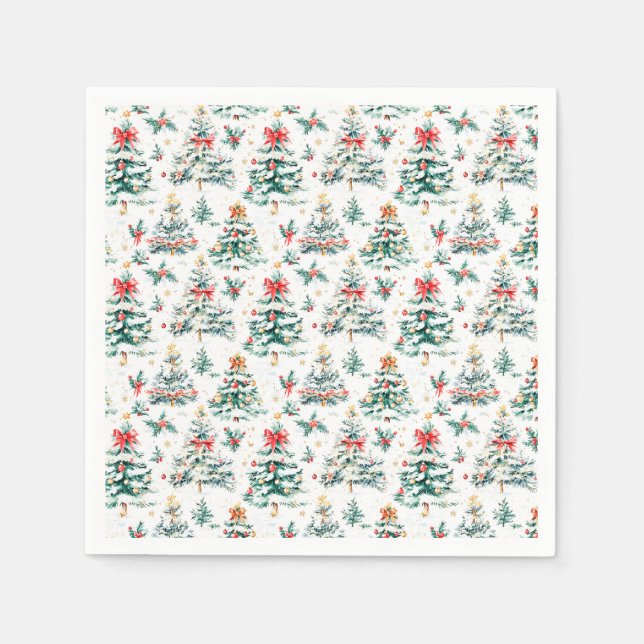 Festive Julgranar Pappersservett (Framsidan)