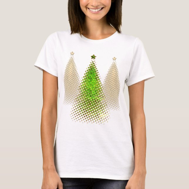 Festive Julgranar T Shirt (Framsida)