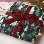 Festive Julgranar Winter Snö Helgdag Presentpapper<br><div class="desc">Festive Julgranar Winter Snö Wrapping Papper Gift Wrap Wrap har mönster med rött,  vitt och grönt Julgranar med snöflingor. Traditionell julafton mönster-perfekt för helgdag presentemballering. Passar för familj,  vänner,  företag och annat. Designad av Evco Studio www.zazzle.com/store/evcostudio</div>