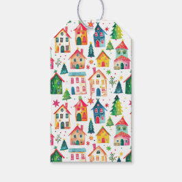 Festive julHouses Gift Märkre Presentetikett