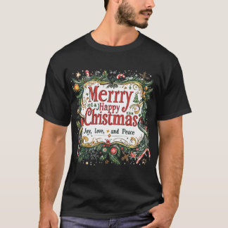 Festive julklapp design - Joy, Kärlek och T Shirt