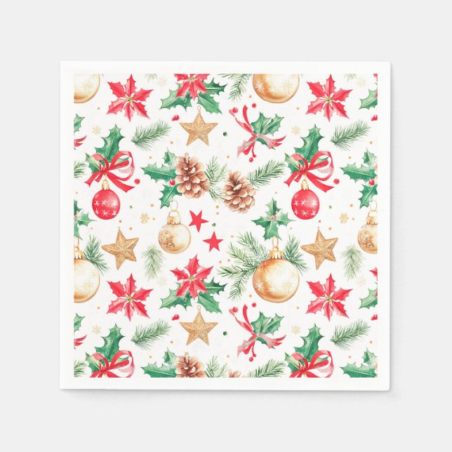 Festive julprydnader pappersservett (Framsidan)