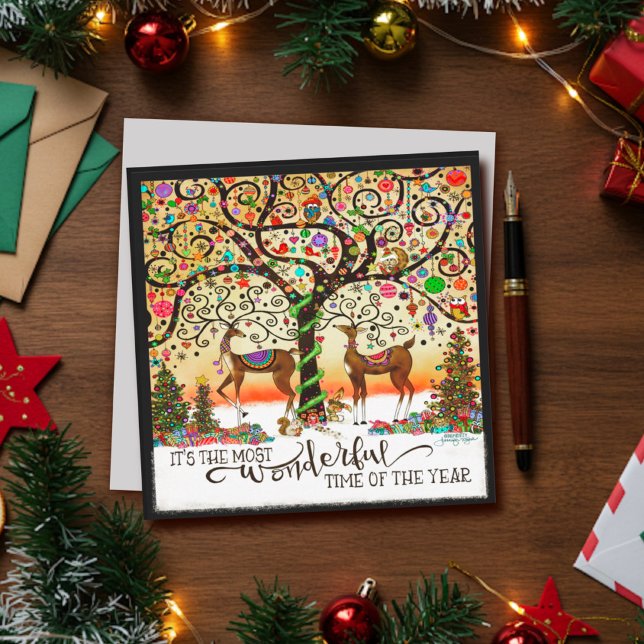 Festive julrenar - fantastisk tidsoffert julkort (Skapare uppladdad)