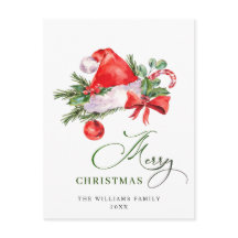 Festive Jultomten Hat jul Hälsning Helgdag