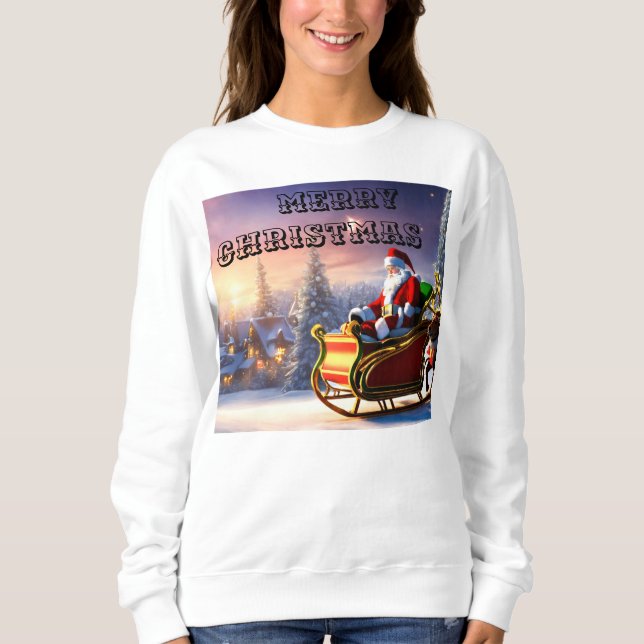 Festive Jultomten jul T-shirt (Framsida)