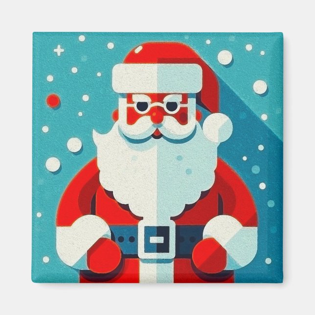 Festive Jultomten Magnet (Framsidan)