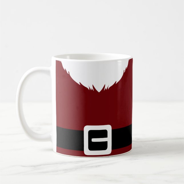 Festive Jultomten Red Kostym Jacka och Bälte Kaffemugg (Vänster)