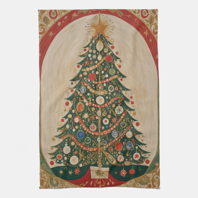 Festive Kaleidoscope Kökshandduk (Vertikal)