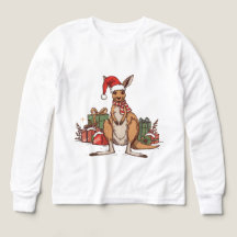 Festive Kangaroo jul - Cute Helgdag Animal