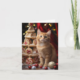 Festive Kattunge Anteckningskort