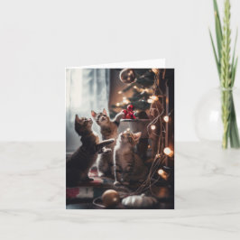 Festive Kattunge Anteckningskort