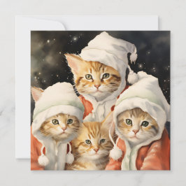 Festive Kattunge Kort