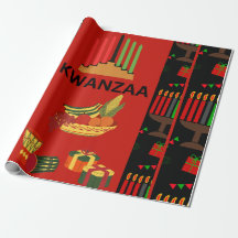 Festive Kwanzaa-design med Kinara, Fruits och Gi