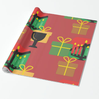 Festive Kwanzaa presenterar Pappra Mönster Wrappin Presentpapper