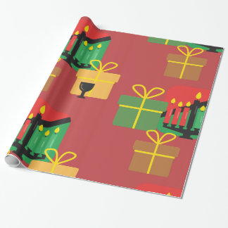 Festive Kwanzaa presenterar Pappra Mönster Wrappin Presentpapper