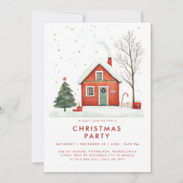 Festive Land Home Christma House-inbjudan Inbjudningar