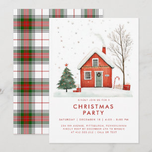 Festive Land Home Christma House-inbjudan Inbjudningar
