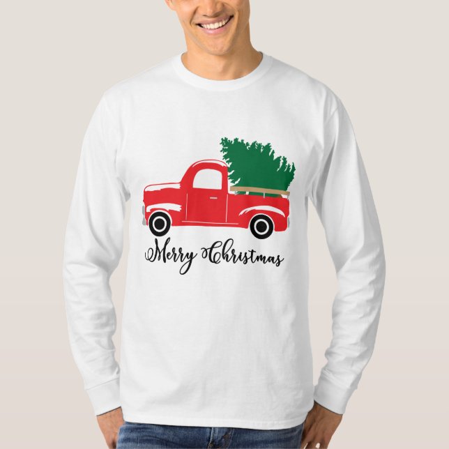 Festive Land lastbil Helgdag manar t-shirt (Framsida)