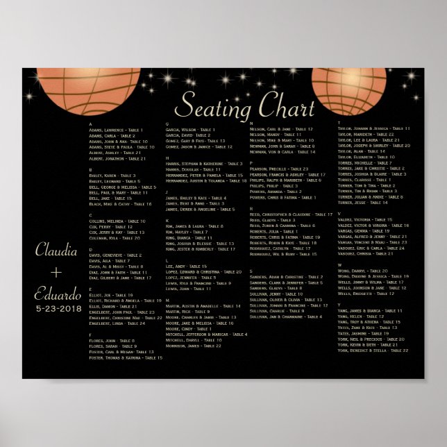 Festive Lanternor med Pastel Black & Apricot Poster (Framsidan)