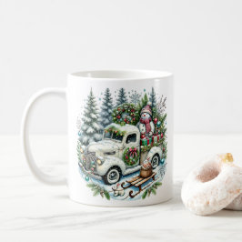 Festive Lastbil | Vintage-julleverans Kaffemugg