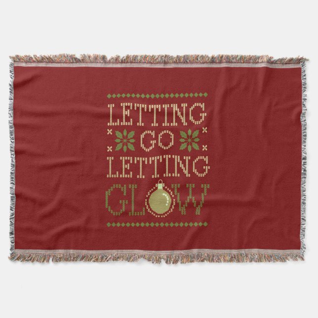 Festive Letting Go Letting Glow jul Filt (Framsidan)