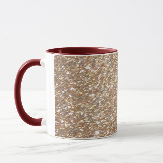 Festive Light Sparkles Party i guld Glamor Glitter Mugg (Vänster)
