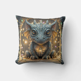 Festive Ljus Chibi Gargoyle Dragon Kudde