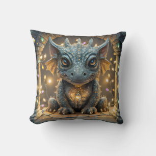 Festive Ljus Chibi Gargoyle Dragon Kudde