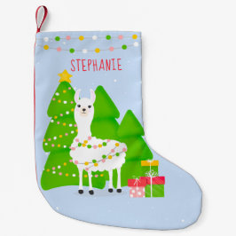 Festive Llama-jul - liten julklapp Julstrumpa