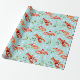 Festive Lobster Wrapping Papper Presentpapper